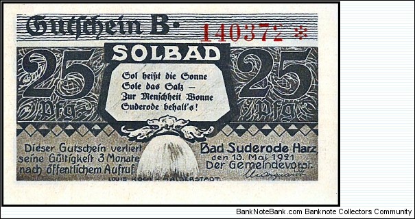 Banknote from Germany year 1921