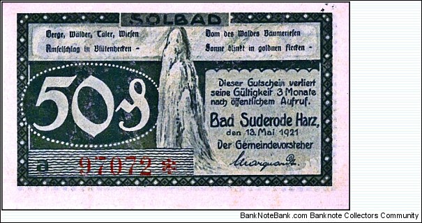 Banknote from Germany year 1921