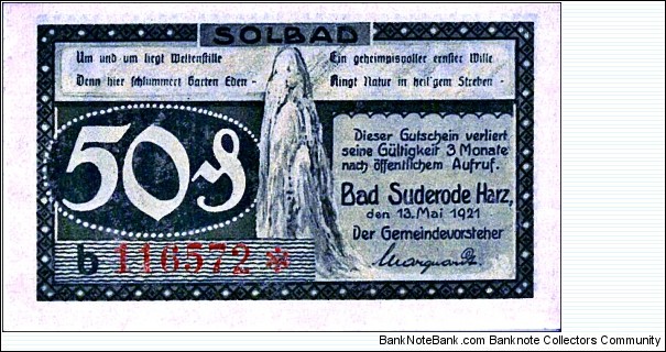 Banknote from Germany year 1921