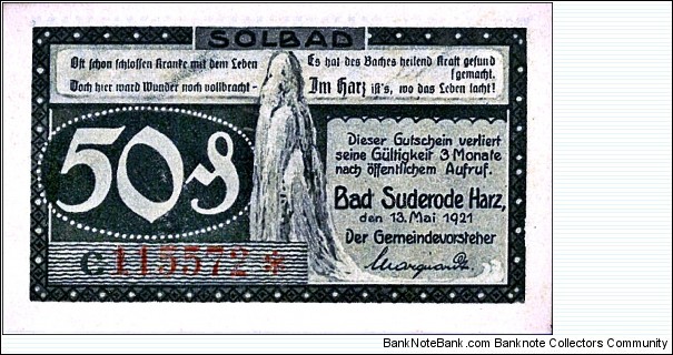 Banknote from Germany year 1921