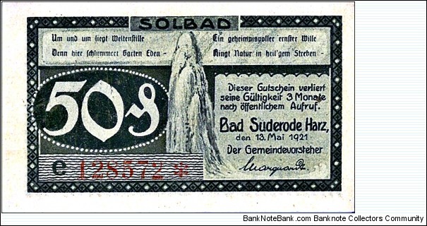 Banknote from Germany year 1921