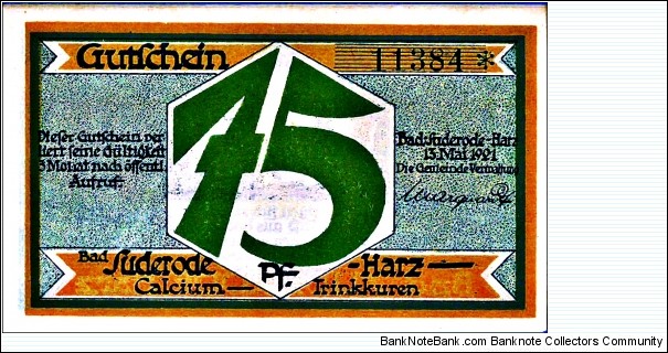 Banknote from Germany year 1921