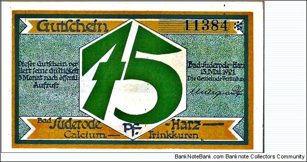 Banknote from Germany year 1921