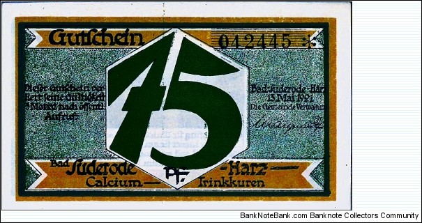 Banknote from Germany year 1921