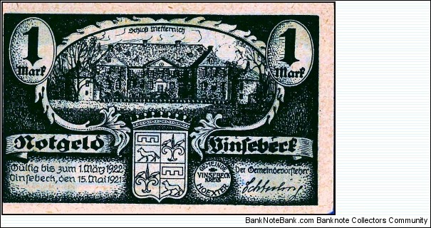 Banknote from Germany year 1921