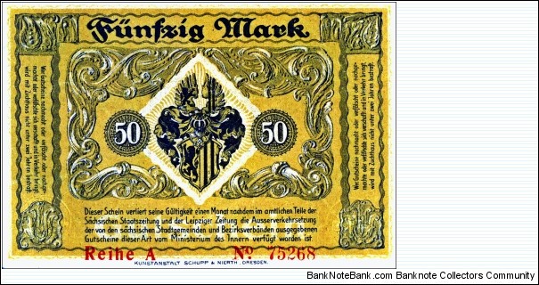 Banknote from Germany year 1918