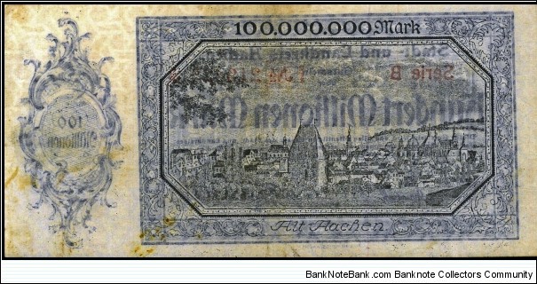 Banknote from Germany year 1923