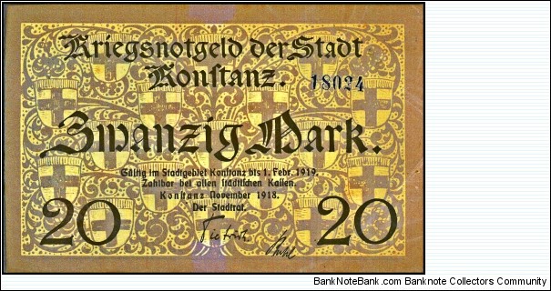 Banknote from Germany year 1919