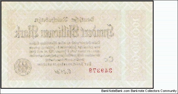 Banknote from Germany year 1923