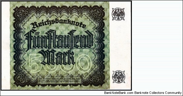 Banknote from Germany year 1922