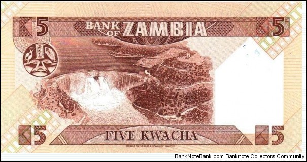 Banknote from Zambia year 1980