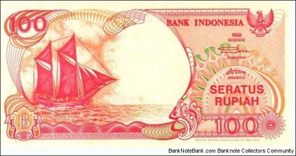 Banknote from Indonesia year 1992