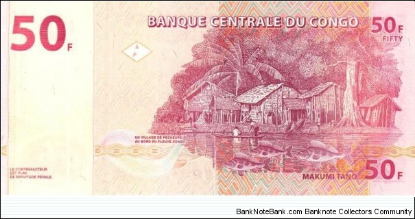 Banknote from Congo year 2013