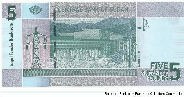 Banknote from Sudan year 2015
