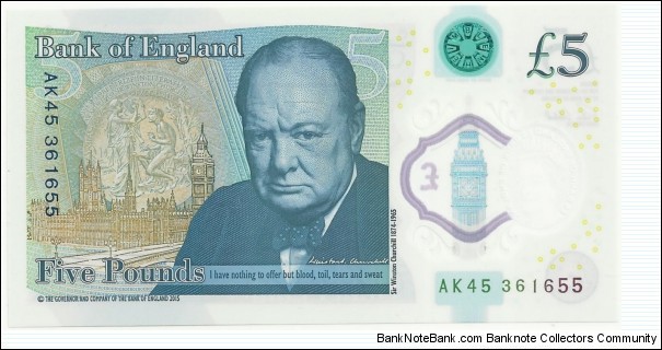 Banknote from United Kingdom year 2015