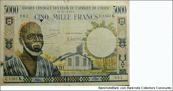 5000 Francs Banknote