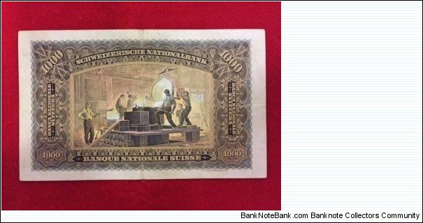 Banknote from Switzerland year 1931