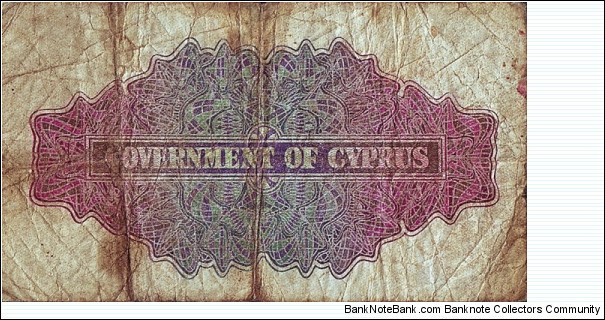 Banknote from Cyprus year 1946