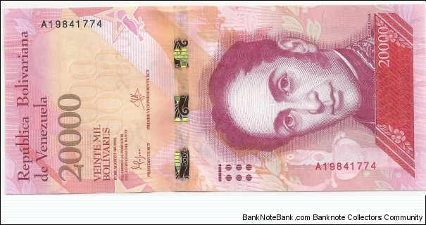 VenezuelaBN 20000 Bolivares 2016 Banknote