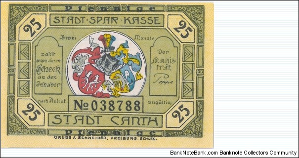 Notgeld: Canth Banknote