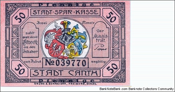 Banknote from Germany year 1921