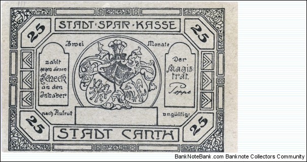 Banknote from Germany year 1920