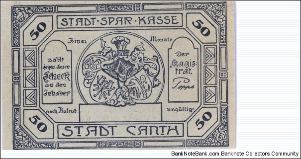 Banknote from Germany year 1920