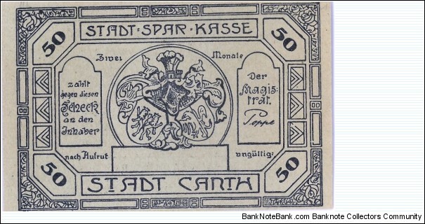 Banknote from Germany year 1920