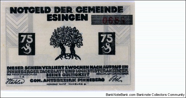 Notgeld: Esingen Banknote