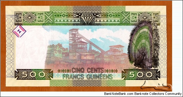 Banknote from Guinea year 2015