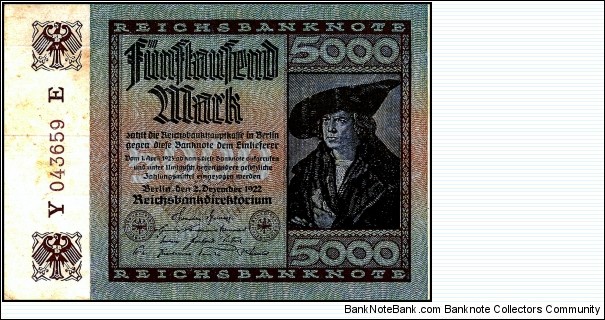 Inflationary Note Banknote