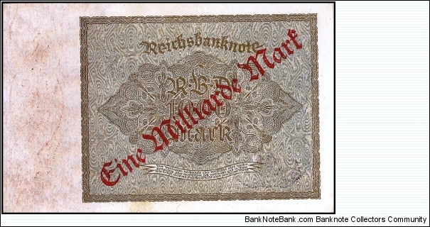 Banknote from Germany year 1922