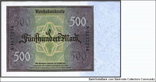 Banknote from Germany year 1922