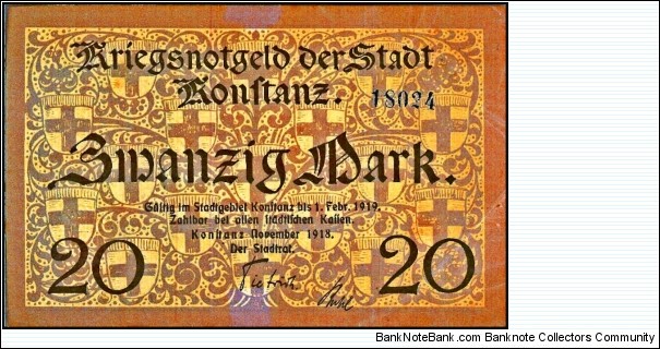 Banknote from Germany year 1919