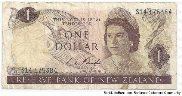 New Zealand-BN 1 Dollar ND(1975-77) Banknote
