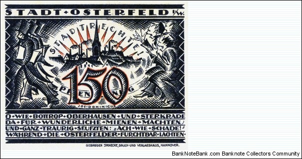 Notgeld: Osterfeldd Banknote