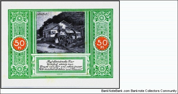 Notgeld: Steinbach Banknote