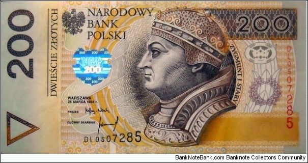 200 Złotych Banknote