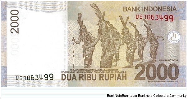 Banknote from Indonesia year 2016