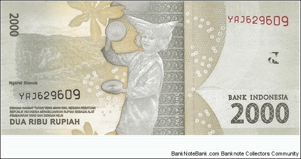 Banknote from Indonesia year 2016