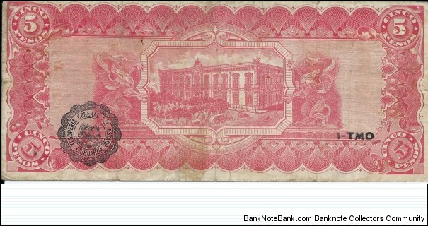 Banknote from Mexico year 1915