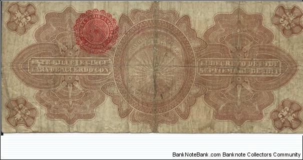 Banknote from Mexico year 1914