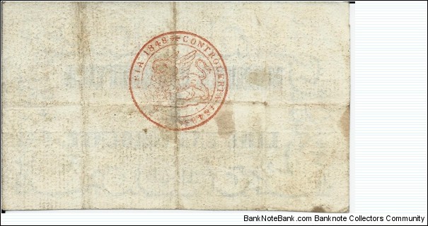 Banknote from Italy year 1848