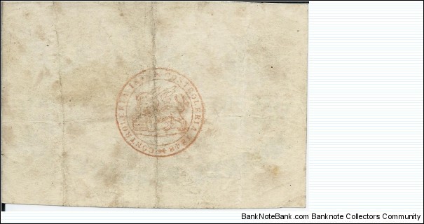 Banknote from Italy year 1848