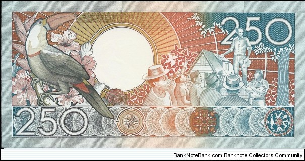 Banknote from Suriname year 1988