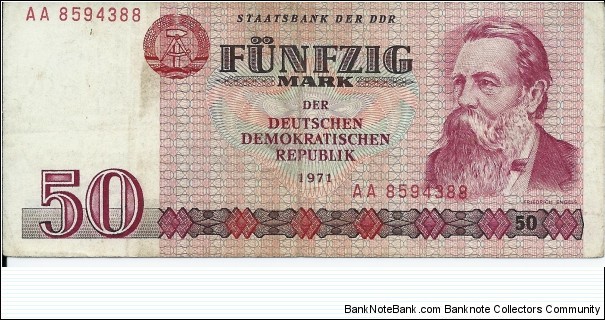 GERMAN DEMOCRATIC REPUBLIC - 50 Mark der DDR - pk 30a Banknote