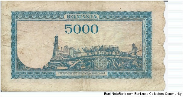 Banknote from Romania year 1945