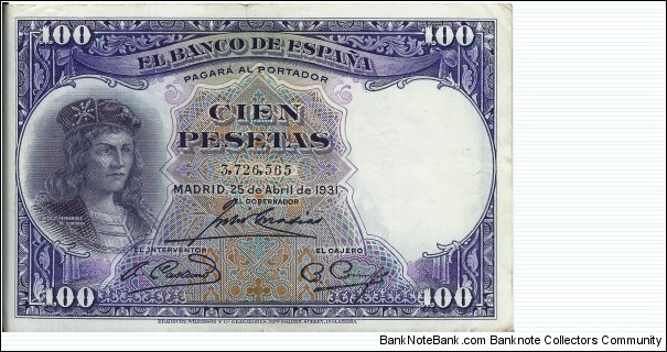 100 Pesetas - pk 83 Banknote