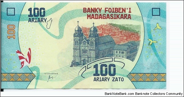 100 Ariary - pk 97 Banknote