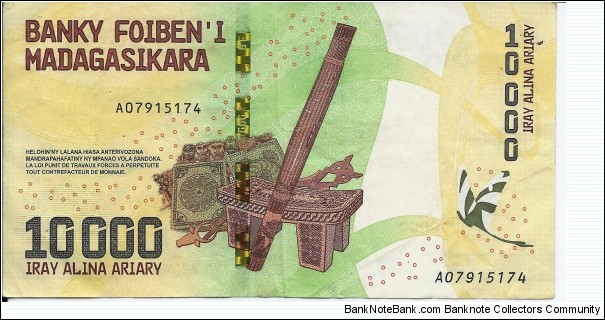 10.000 Ariary - pk 103 Banknote